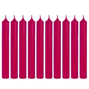 RAINBOW Stabkerze 10er-Set - Wachs - Himbeere