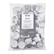 FIFTY Teelichter 50er-Set - Wachs - Weiß