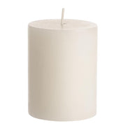 RUSTIC Stumpenkerze 6er-Set - Wachs - Creme
