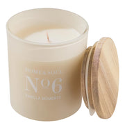 HOME & SOUL Duftkerze Vanilla Moments - Pinienholz / Sojawachs / Paraffin / Glas - Creme