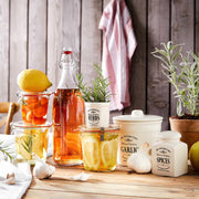 MRS. WINTERBOTTOM'S Knoblauchdose - Keramik - Creme