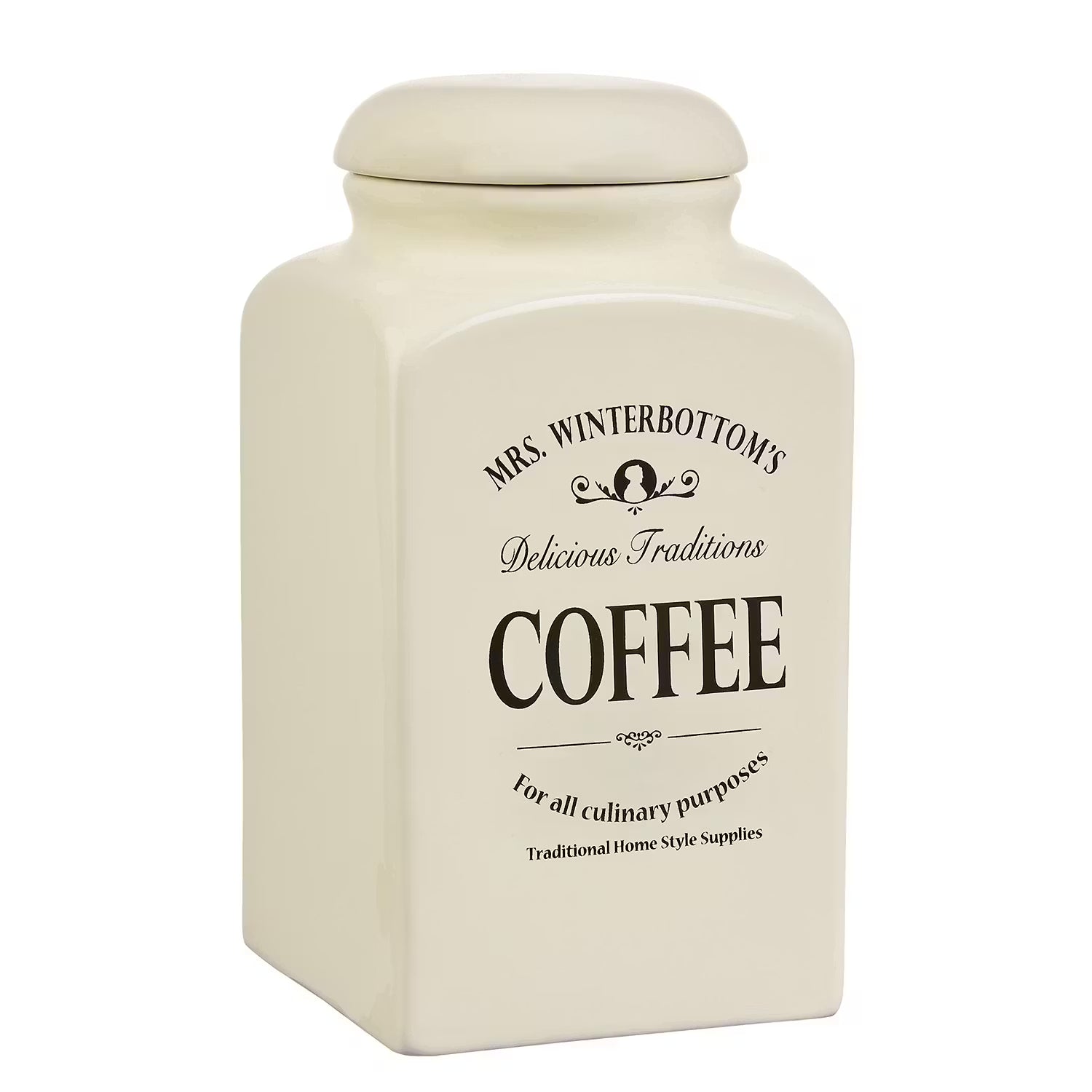 MRS. WINTERBOTTOM'S Vorratsdosen 2-tlg. - Keramik - Creme