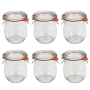 WECK Einkochglas-Set 6-tlg. - Klarglas - Transparent