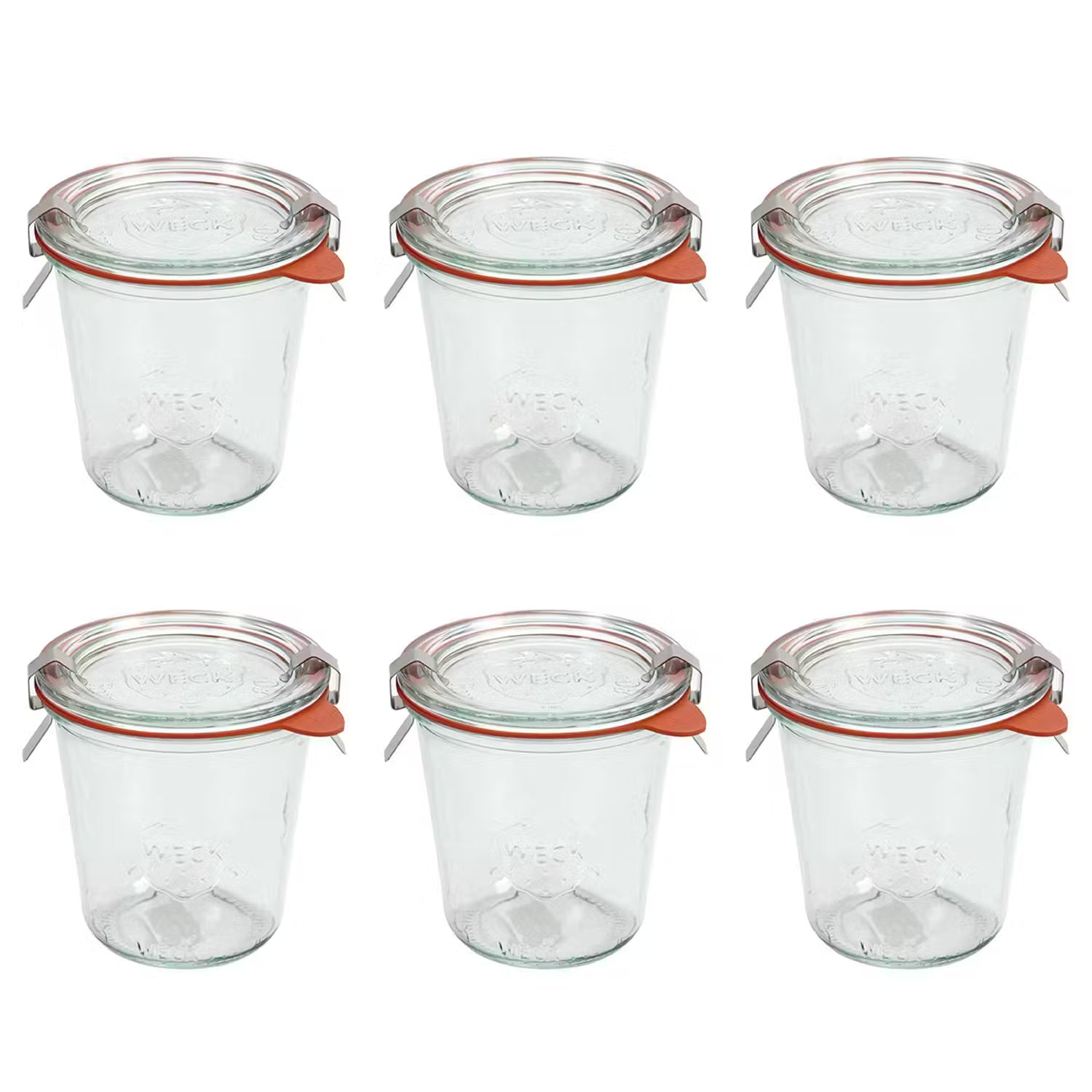 WECK Einkochglas-Set 6-tlg. - Klarglas - Transparent