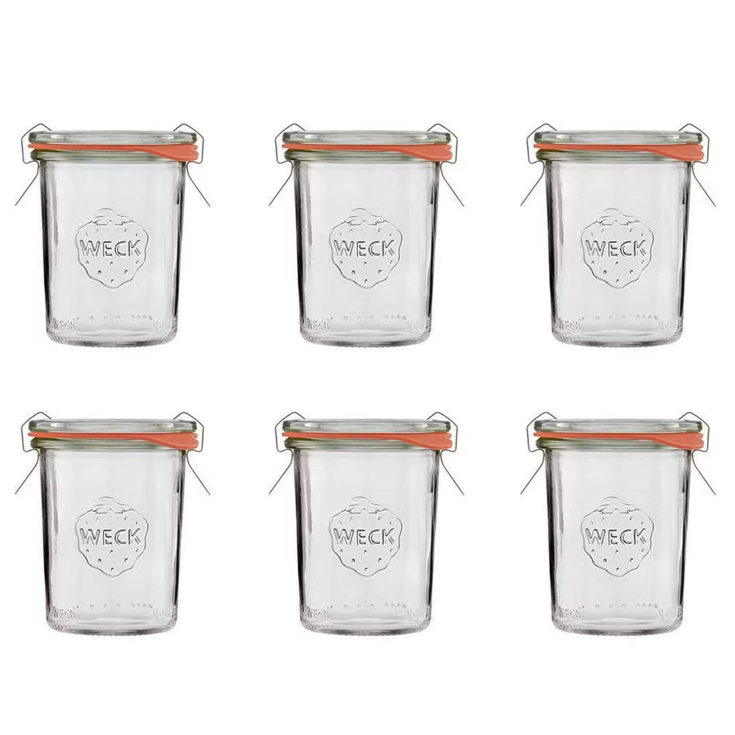 WECK Einmachglas-Set 6-tlg. - Klarglas - Transparent