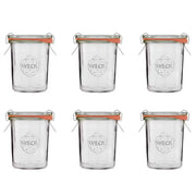 WECK Einmachglas-Set 6-tlg. - Klarglas - Transparent