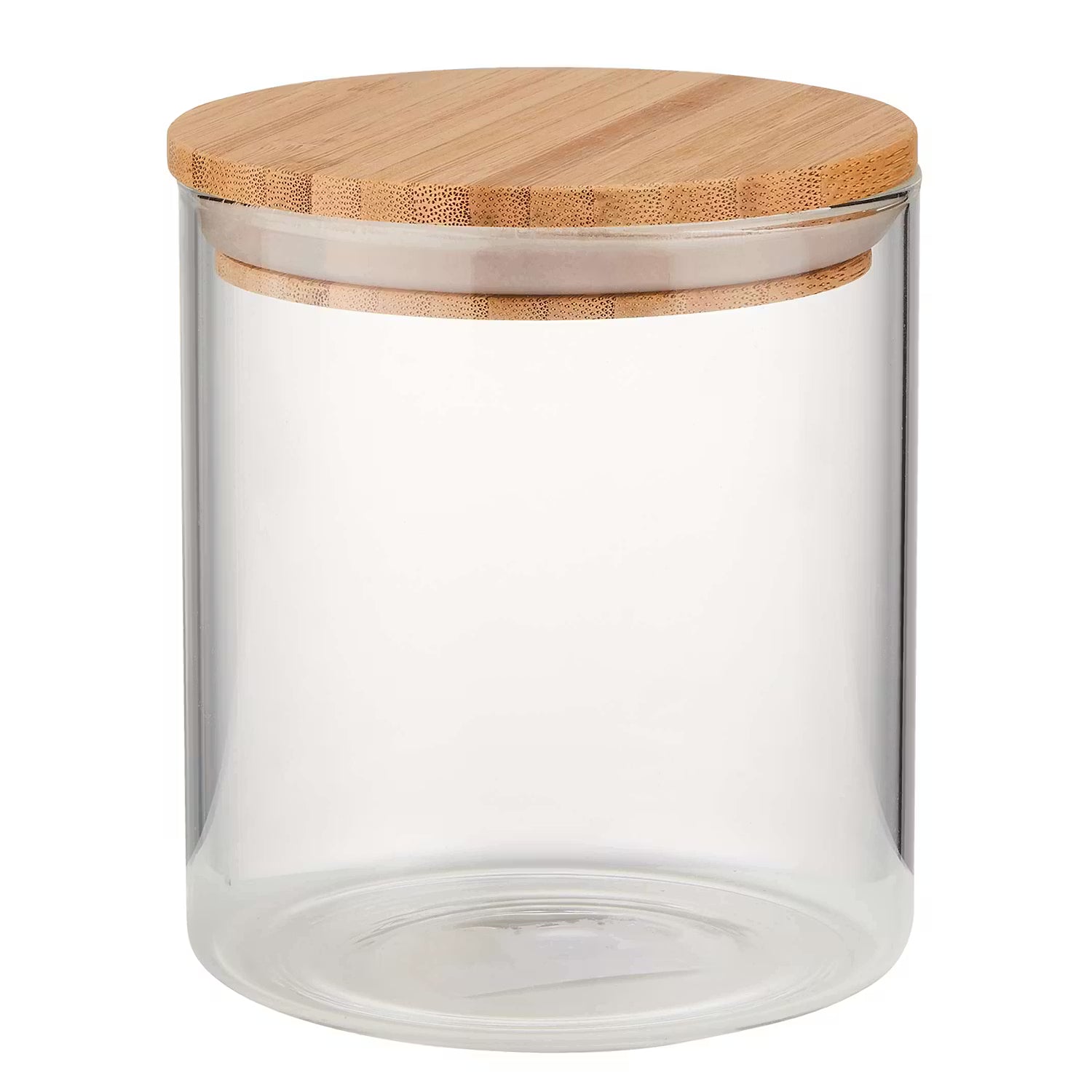 WOODLOCK Vorratsglas-Set 4-tlg. - Borosilikatglas / Bambus - Transparent