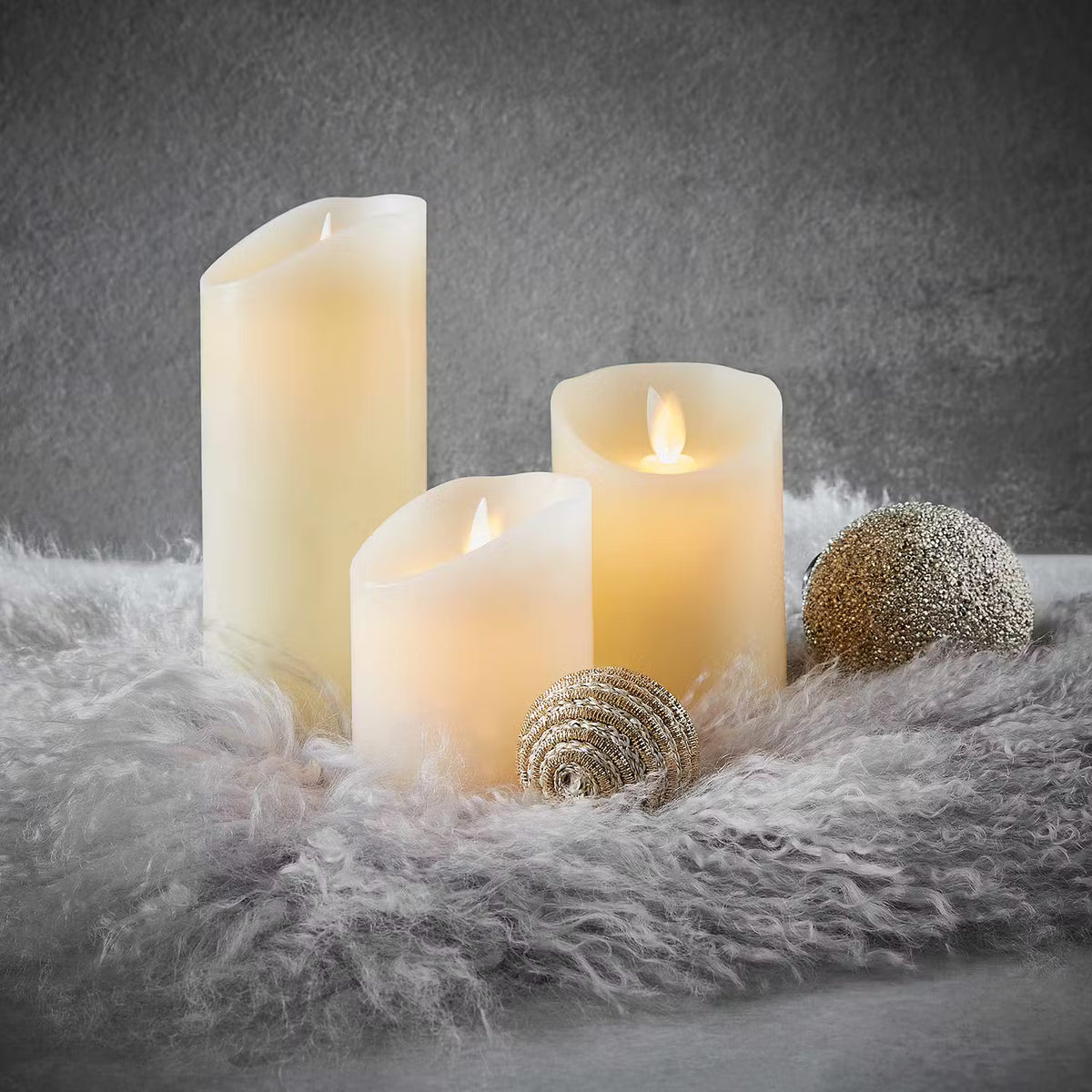 GLOWING FLAME LED Kerzen-Set 3-tlg. – BUTLERS