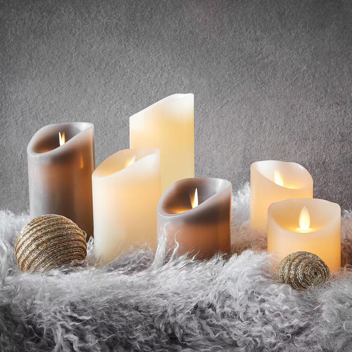 🕯️ GLOWING FLAME LED Kerzen-Set 3-tlg. – BUTLERS