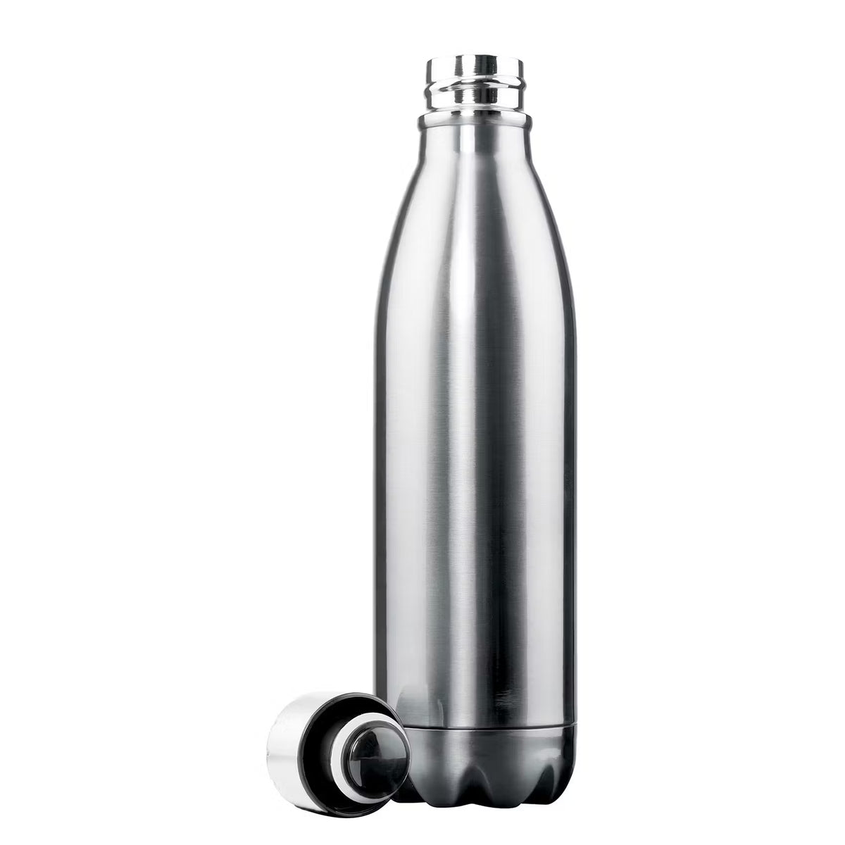 TO GO Isolierflasche - Edelstahl/Polypropylen/Silikon - Silber