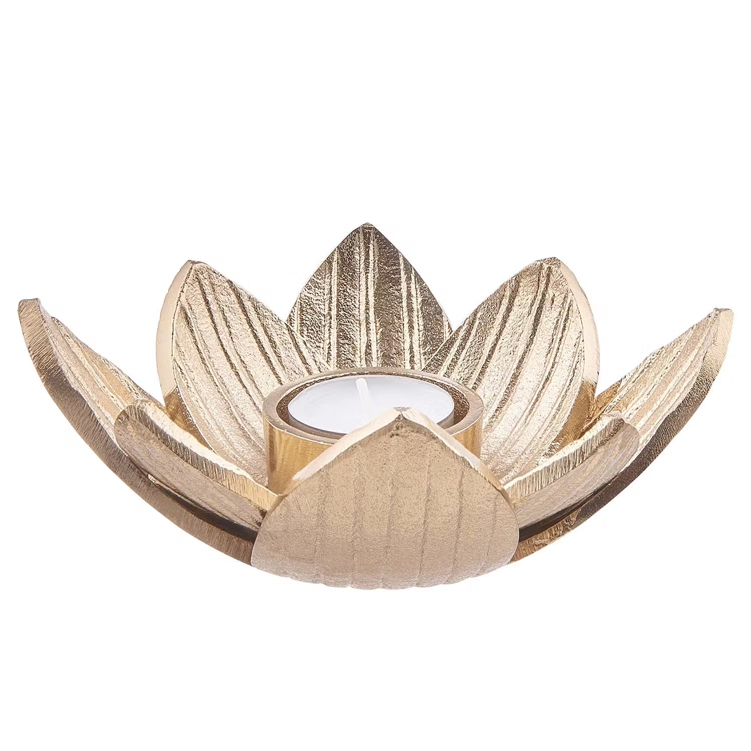 GOLDEN NATURE Teelichthalter - Aluminium - Gold