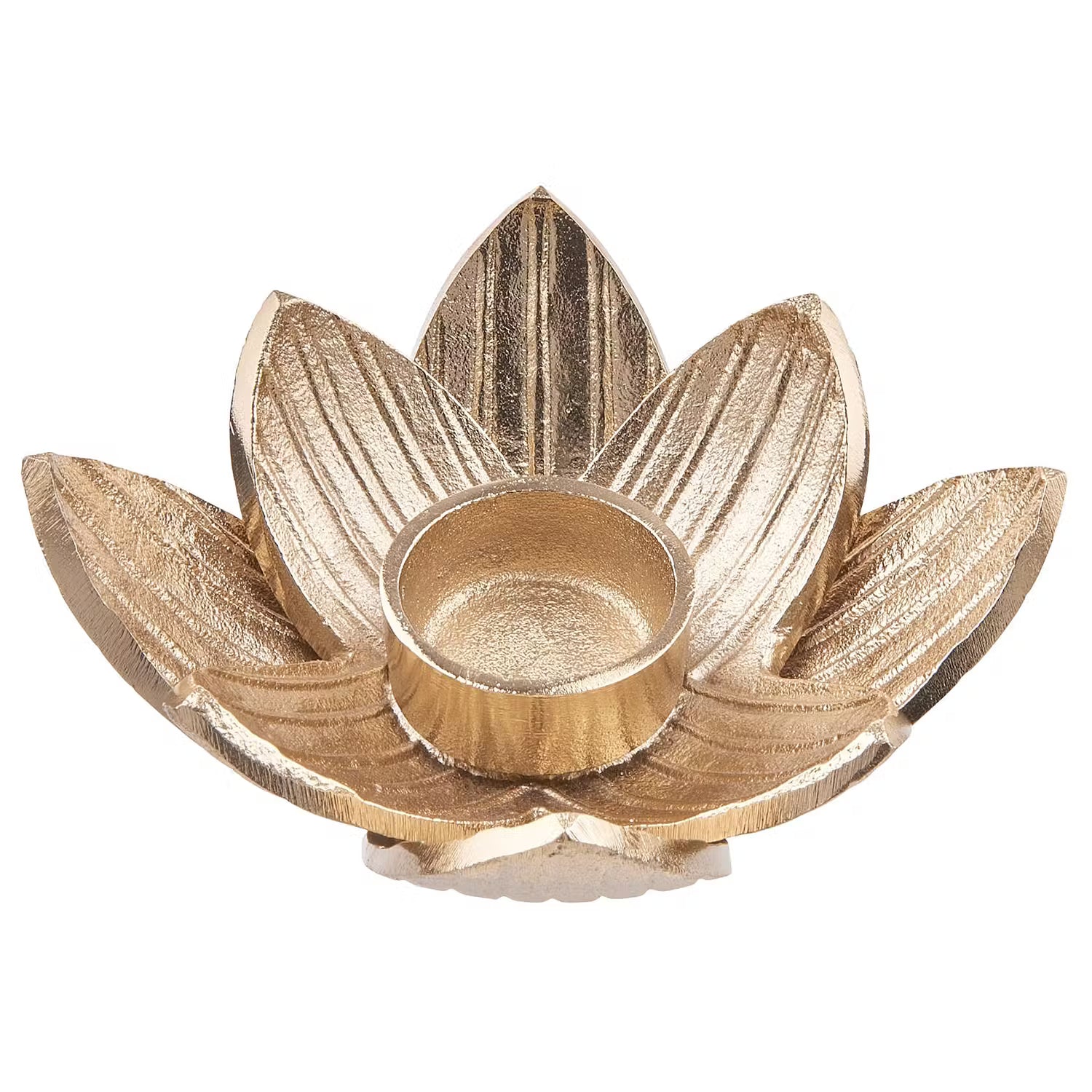 GOLDEN NATURE Teelichthalter - Aluminium - Gold