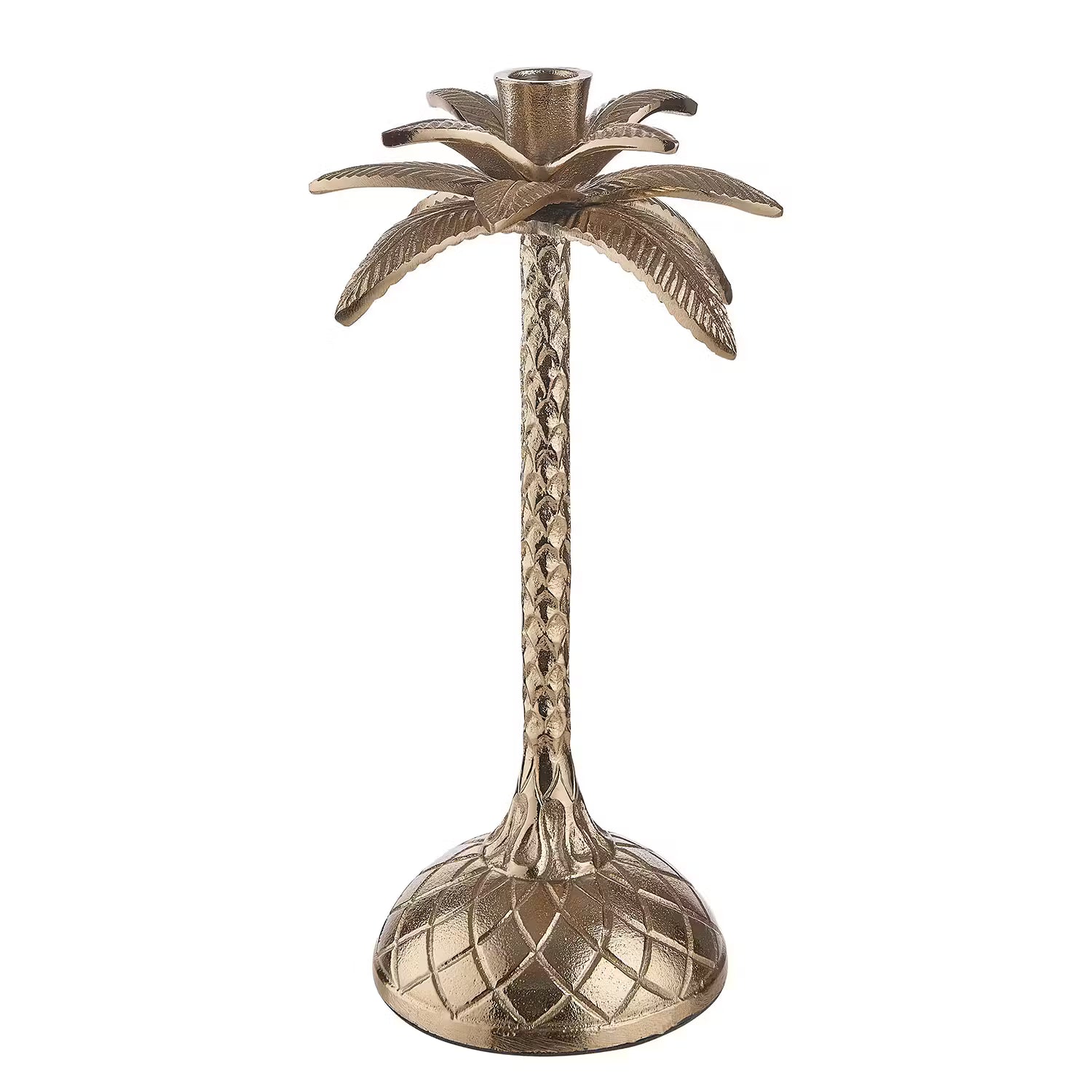 GOLDEN NATURE Kerzenhalter - Aluminium - Gold - Höhe: 32 cm