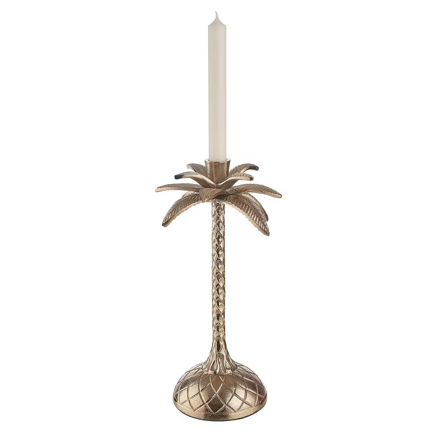 GOLDEN NATURE Kerzenhalter - Aluminium - Gold - Höhe: 32 cm