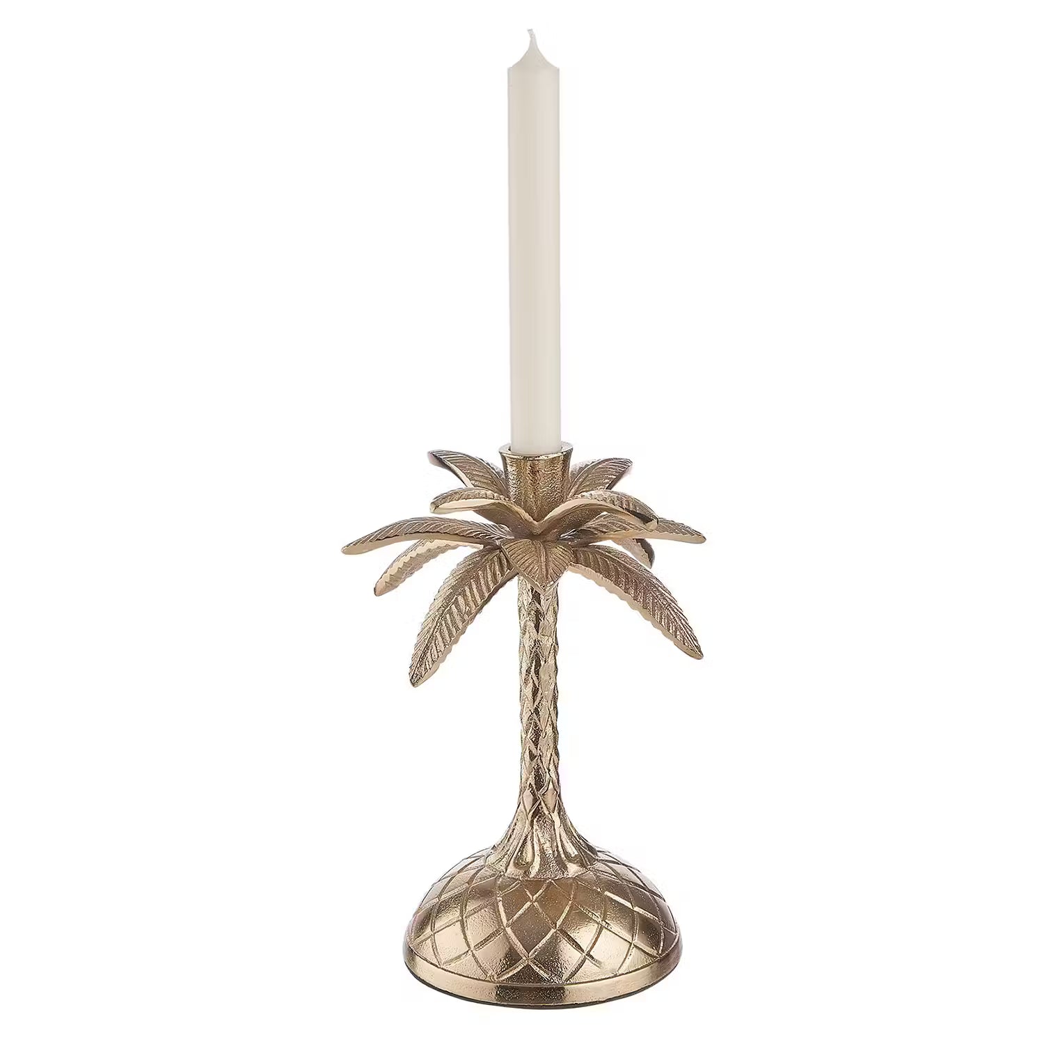 GOLDEN NATURE Kerzenhalter - Aluminium - Gold - Höhe: 23 cm