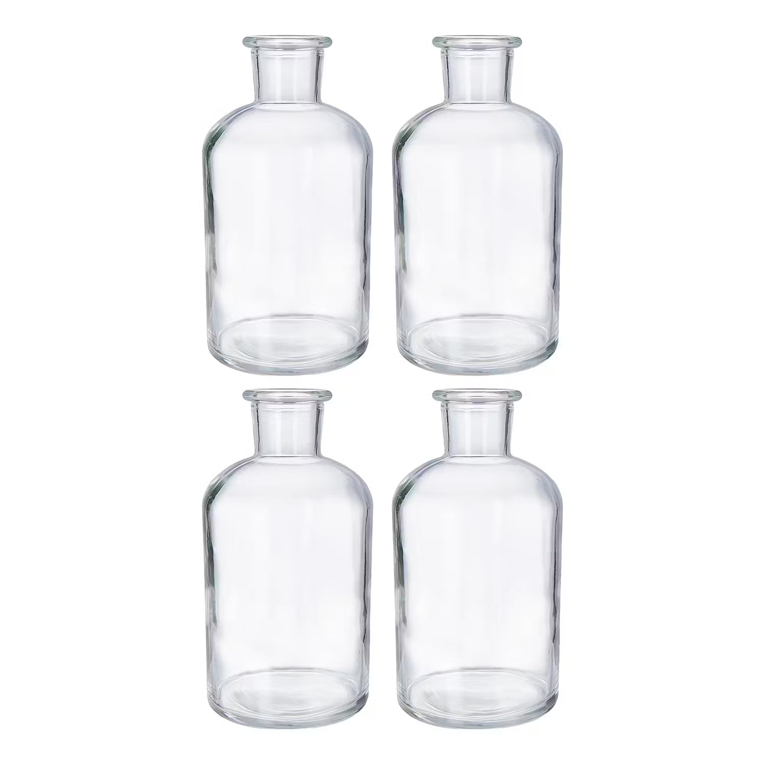 LITTLE LIGHT Kerzenhalter 4er-Set - Glas - Transparent