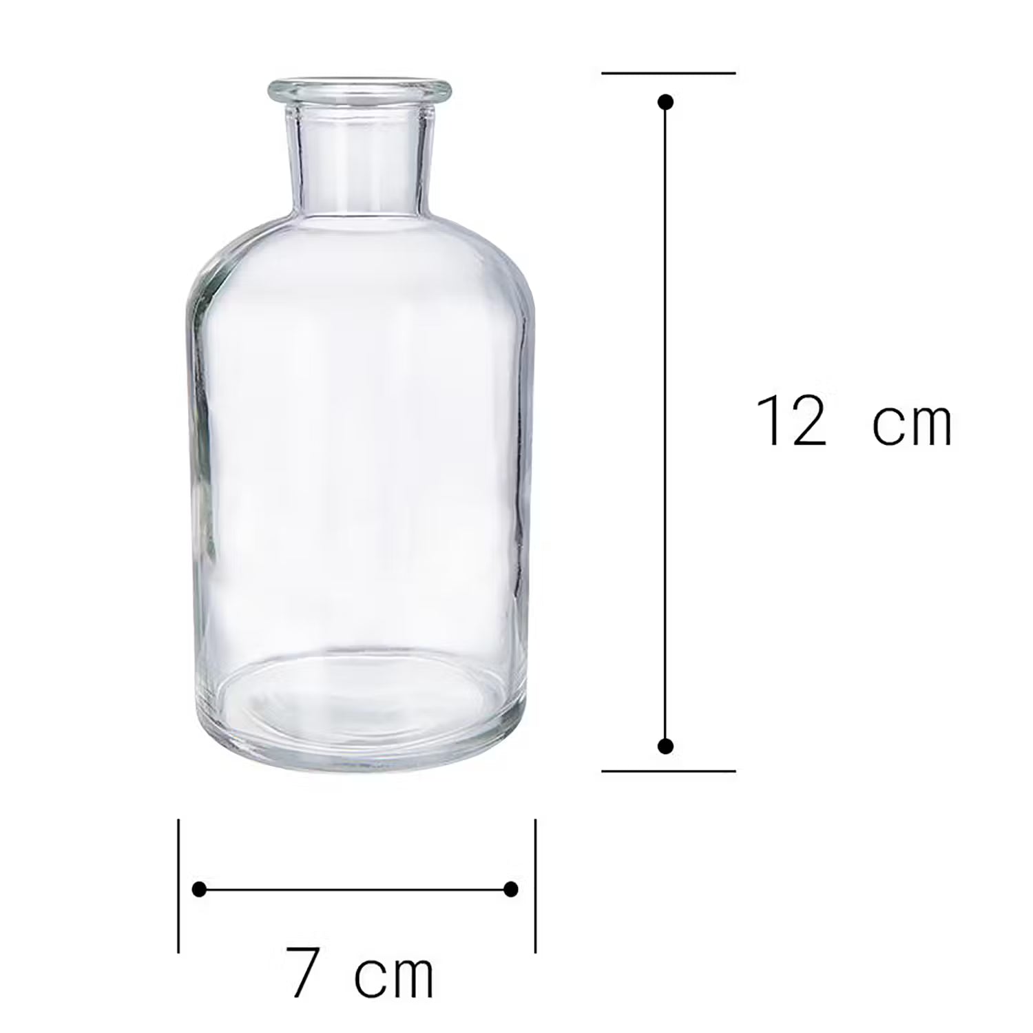 LITTLE LIGHT Kerzenhalter 4er-Set - Glas - Transparent
