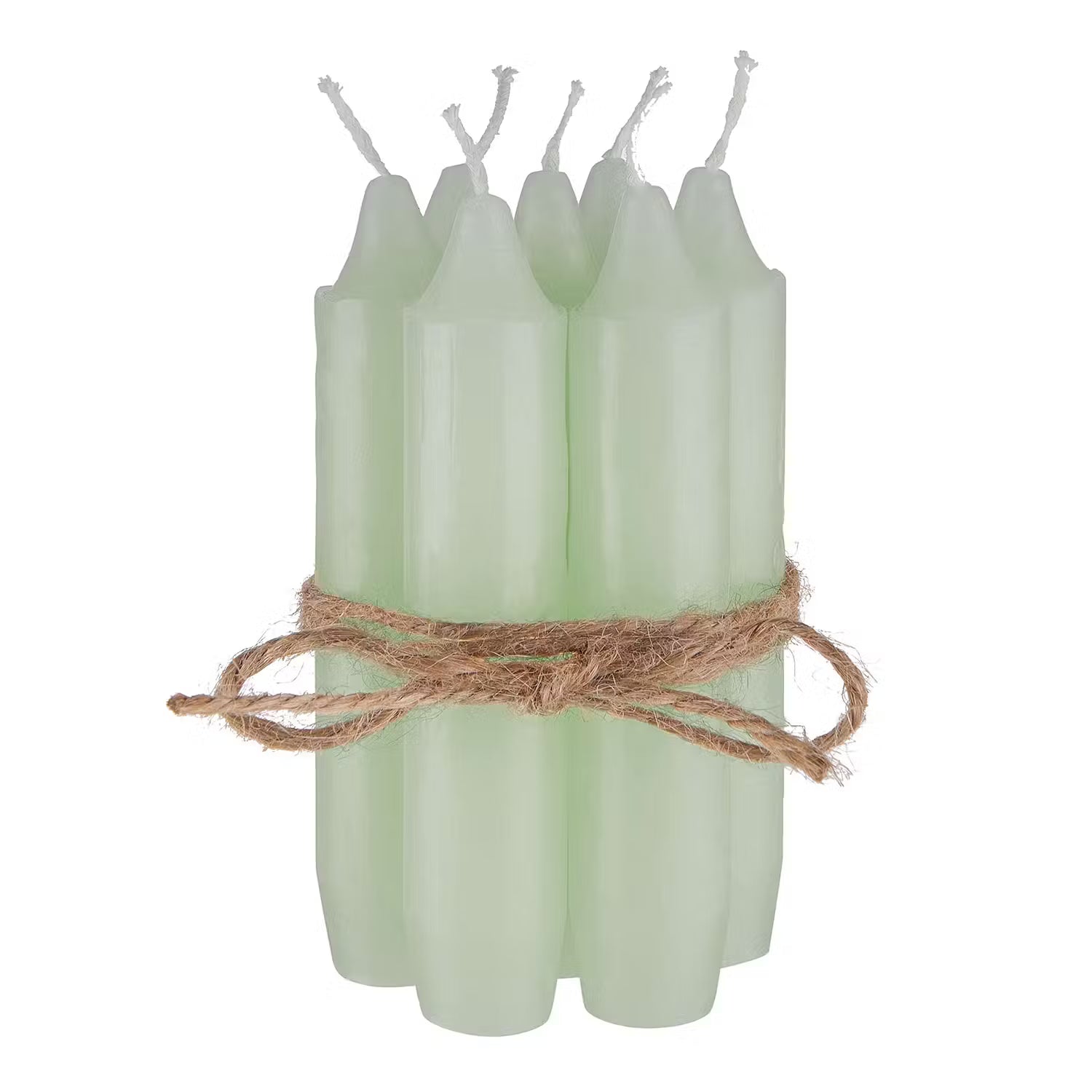LITTLE LIGHT Kerzenhalter 8-tlg. - Glas / Eisen / Paraffin - Schwarz