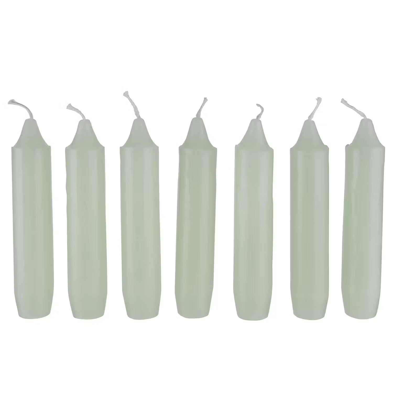 LITTLE LIGHT Kerzenhalter 8-tlg. - Glas / Eisen / Paraffin - Schwarz