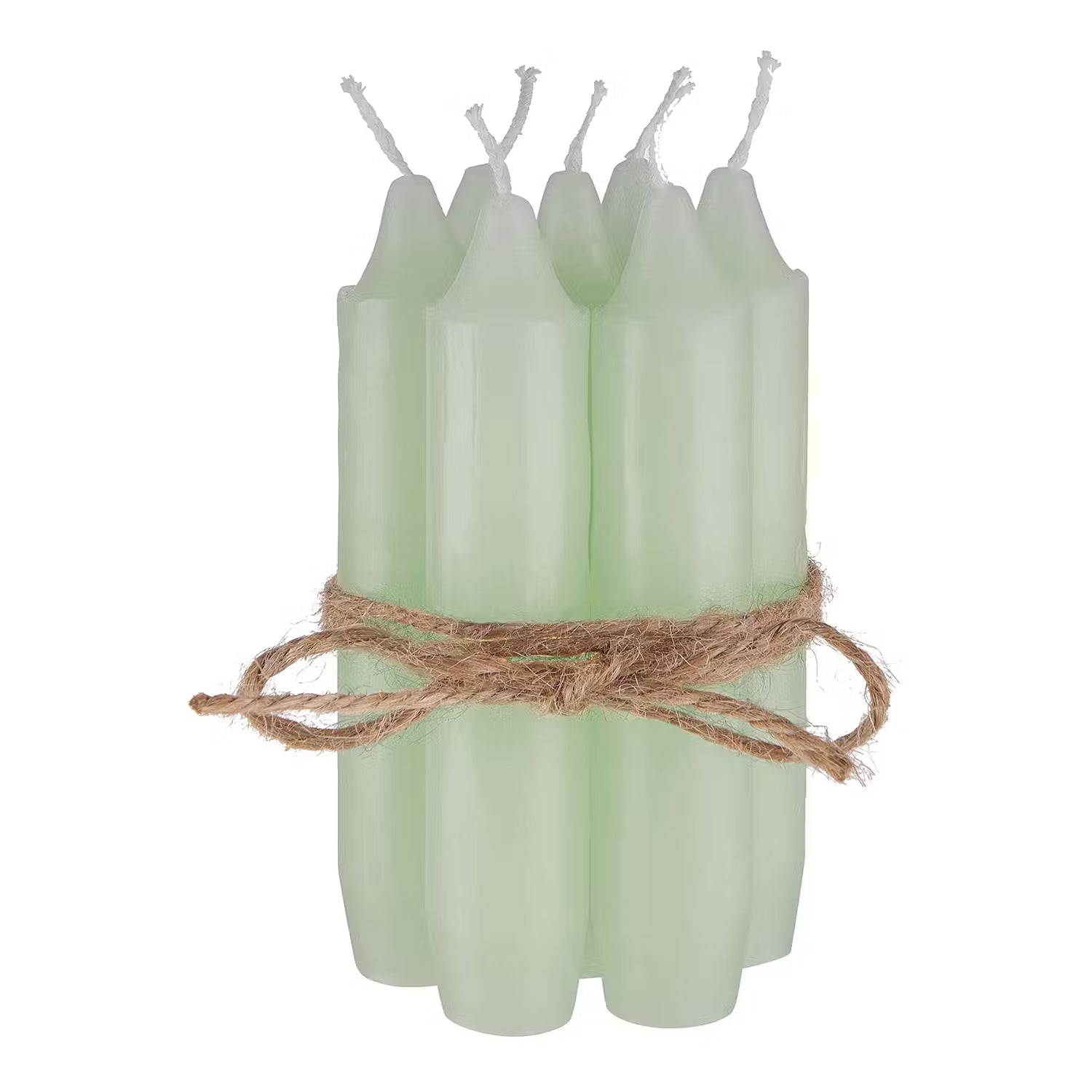 LITTLE LIGHT Kerzenhalter 8-tlg. - Glas / Eisen / Paraffin - Silber