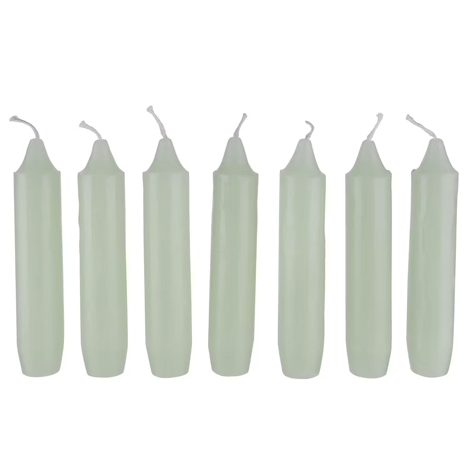 LITTLE LIGHT Kerzenhalter 8-tlg. - Glas / Eisen / Paraffin - Silber