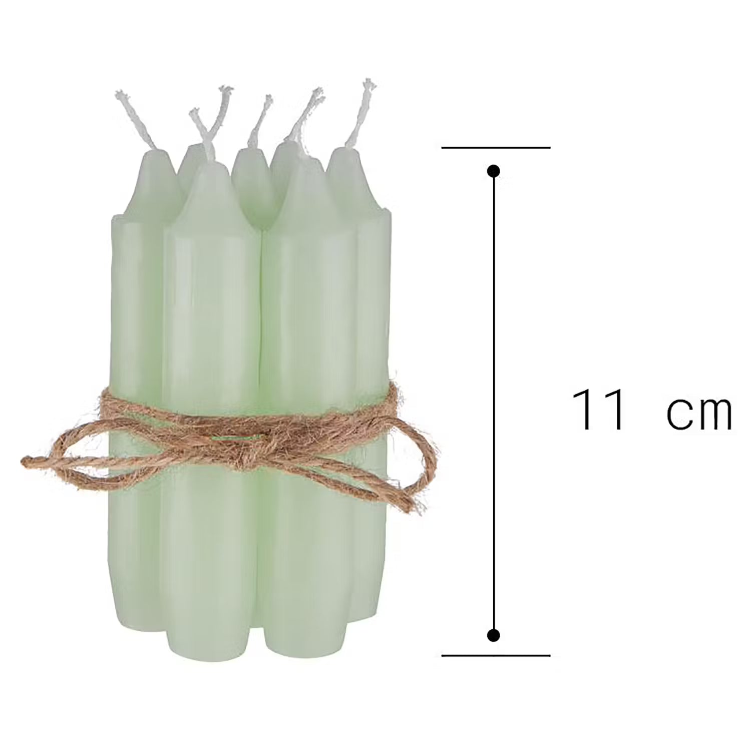 LITTLE LIGHT Kerzenhalter 8-tlg. - Glas / Eisen / Paraffin - Silber