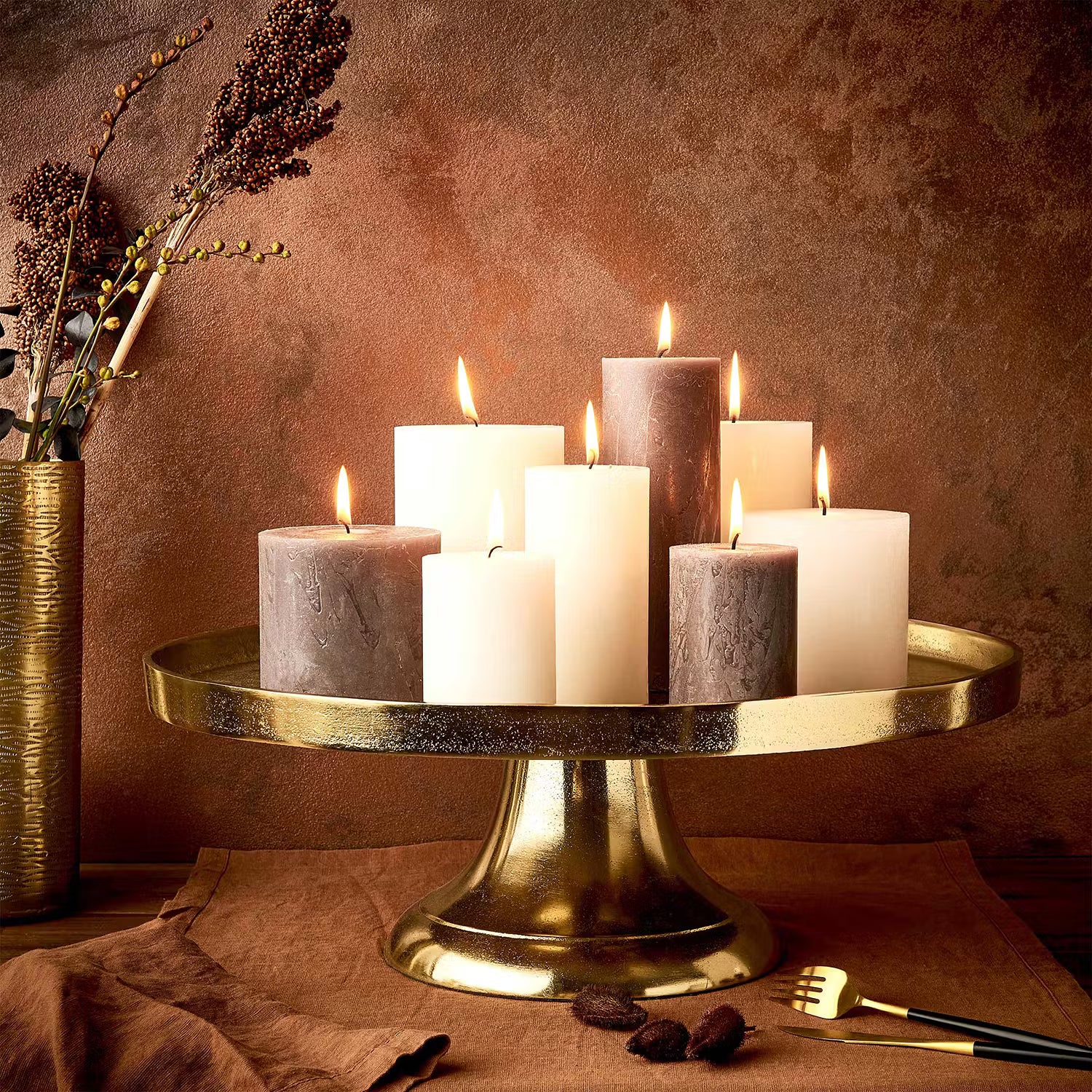 BANQUET Deko-Teller - Aluminium - Gold
