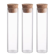 SHOWROOM Reagenzglas 3er-Set - Glas / Kork - Transparent