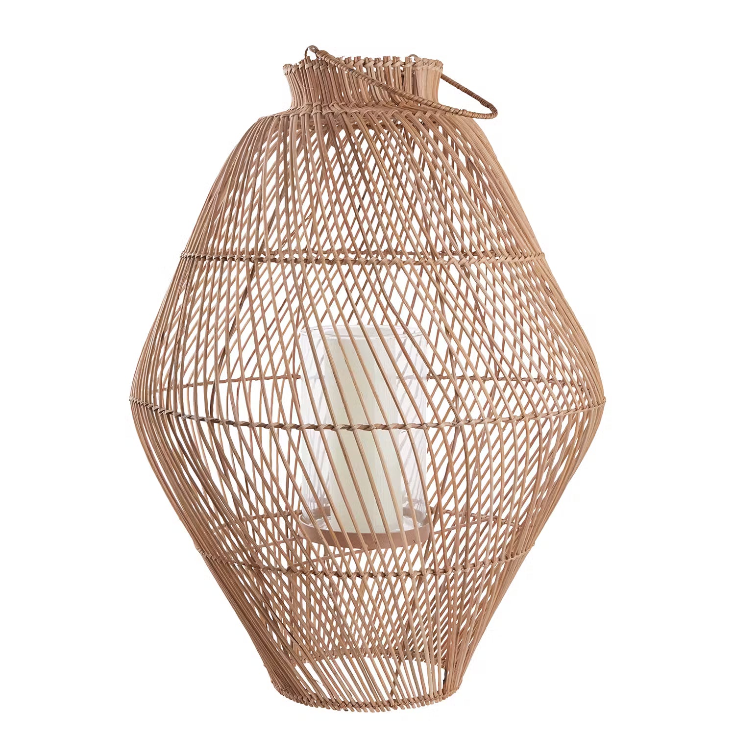 BALI NIGHTS Laterne - Rattan - Natur - Höhe: 61 cm