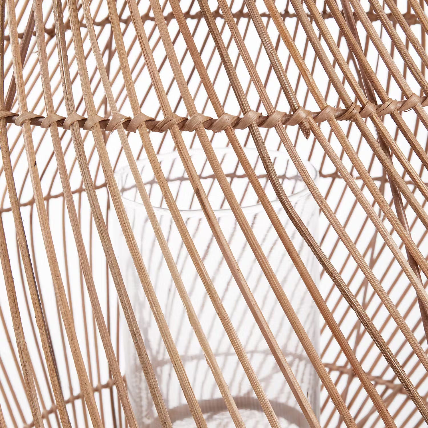 BALI NIGHTS Laterne - Rattan - Natur - Höhe: 61 cm