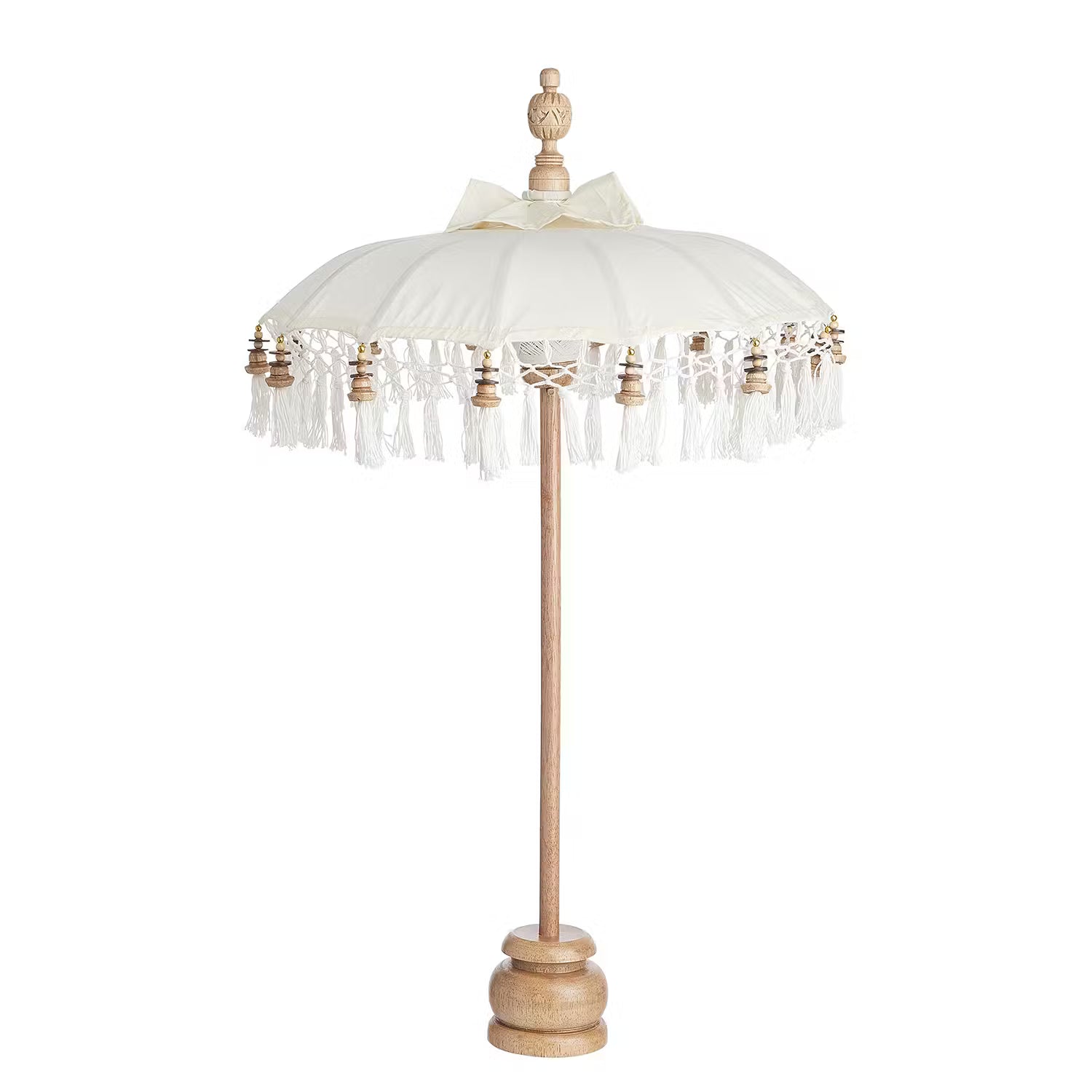 MACRAMÈ Tischdeko  - Baumwolle / Bambus - Creme