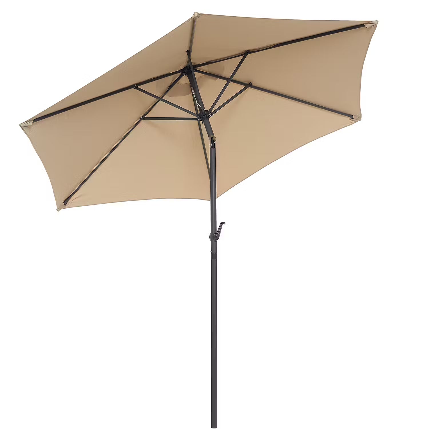 SIESTA Sonnenschirm rund - Aluminium / Polyester - Beige - Beige - Durchmesser: 180 cm
