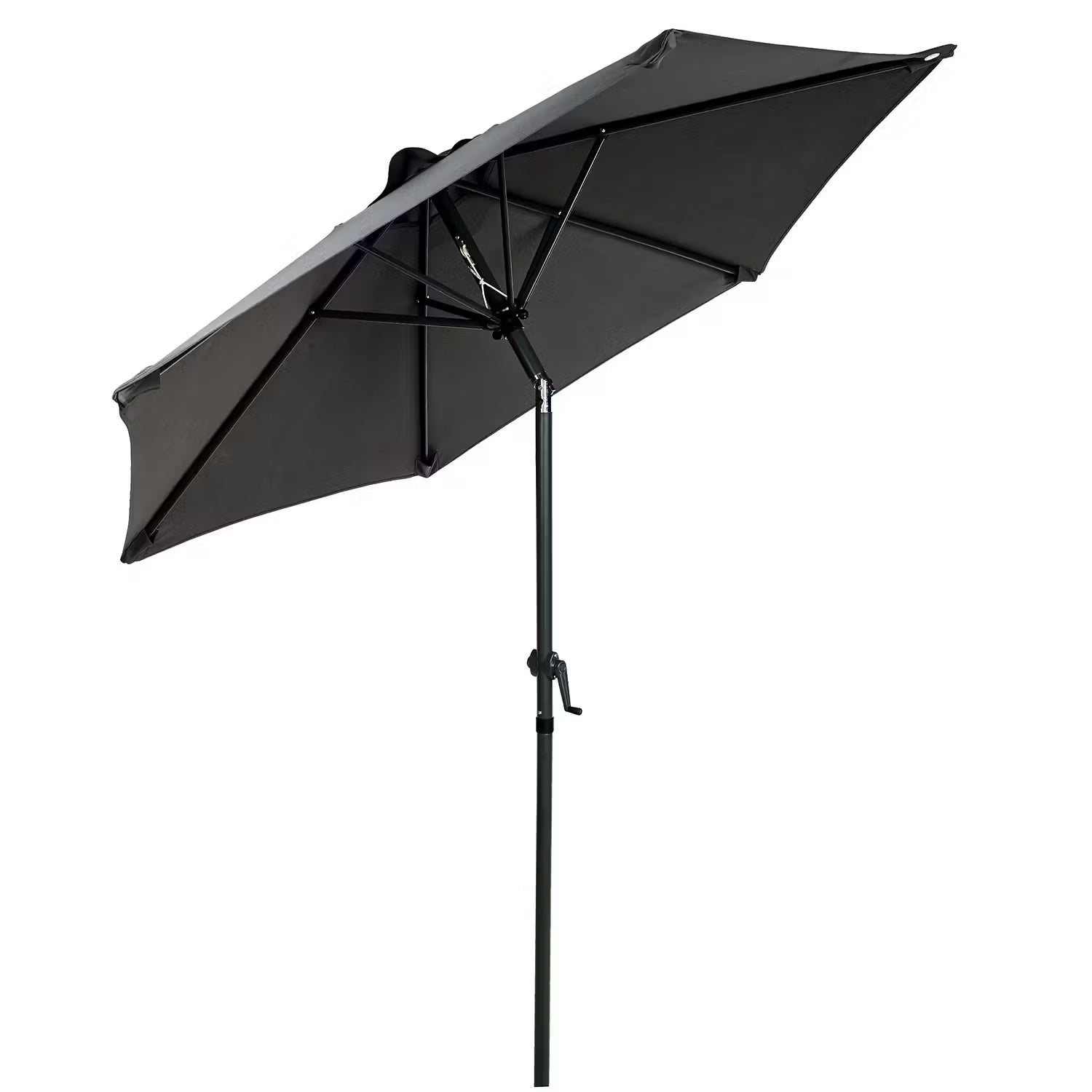 SIESTA Sonnenschirm rund - Aluminium / Polyester - Grau - Grau - Durchmesser: 180 cm