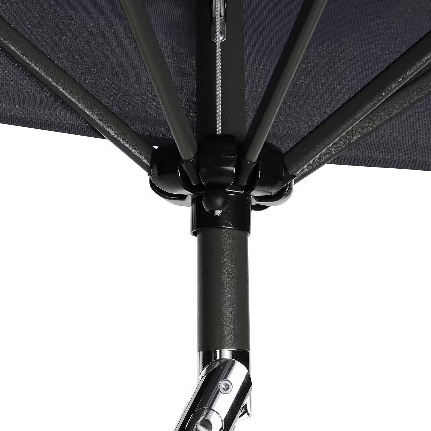 SIESTA Sonnenschirm rund - Aluminium / Polyester - Grau - Grau - Durchmesser: 180 cm