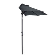 SIESTA Sonnenschirm - Aluminium / Polyester - Grau