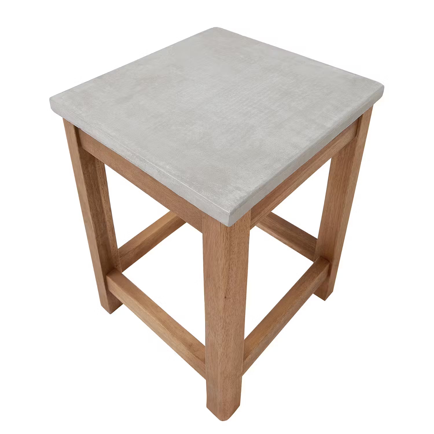 CONCRETE Beistelltisch - Akazienholz / Beton - Braun