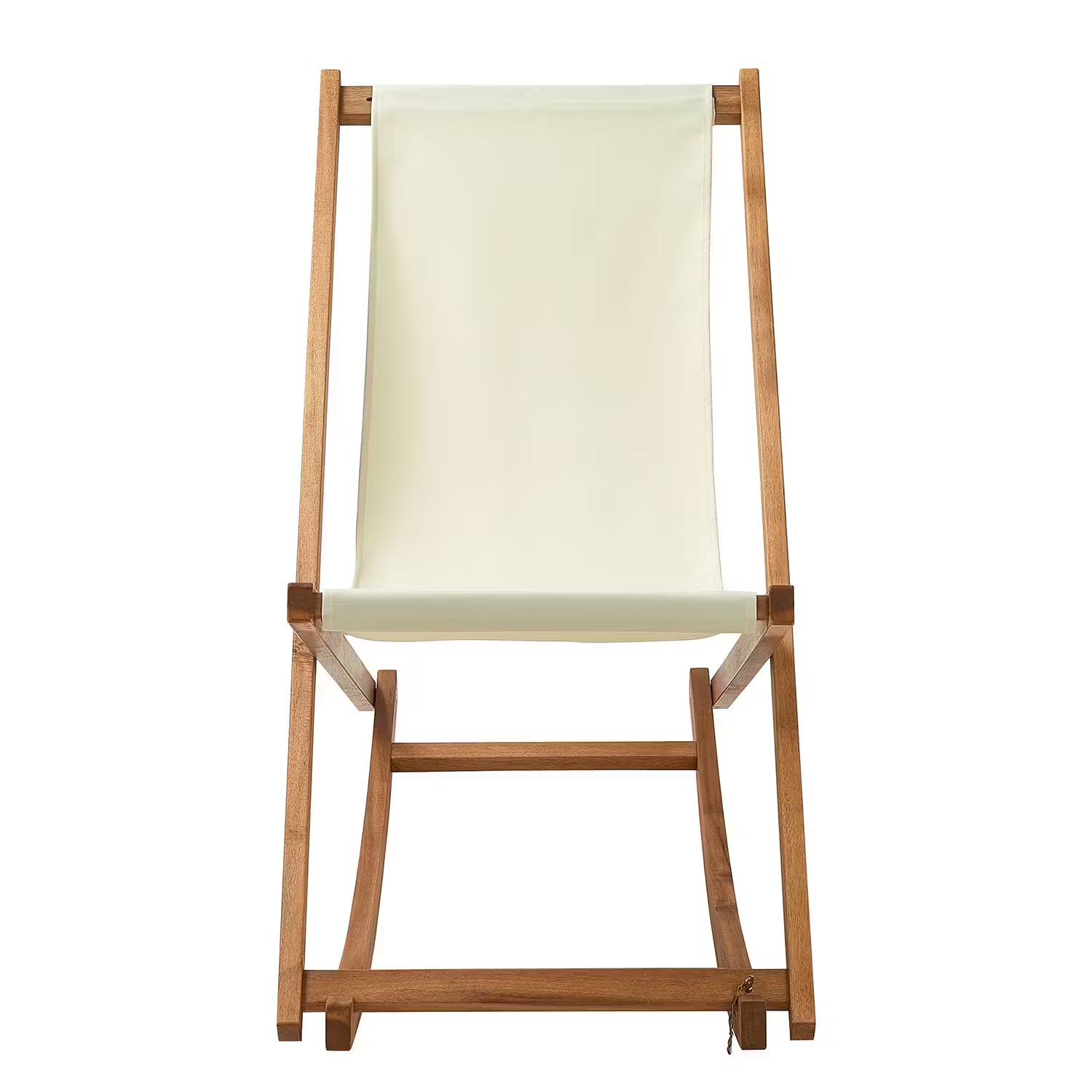 TIMEOUT Schaukelstuhl - Akazie massiv / Polyester - Beige