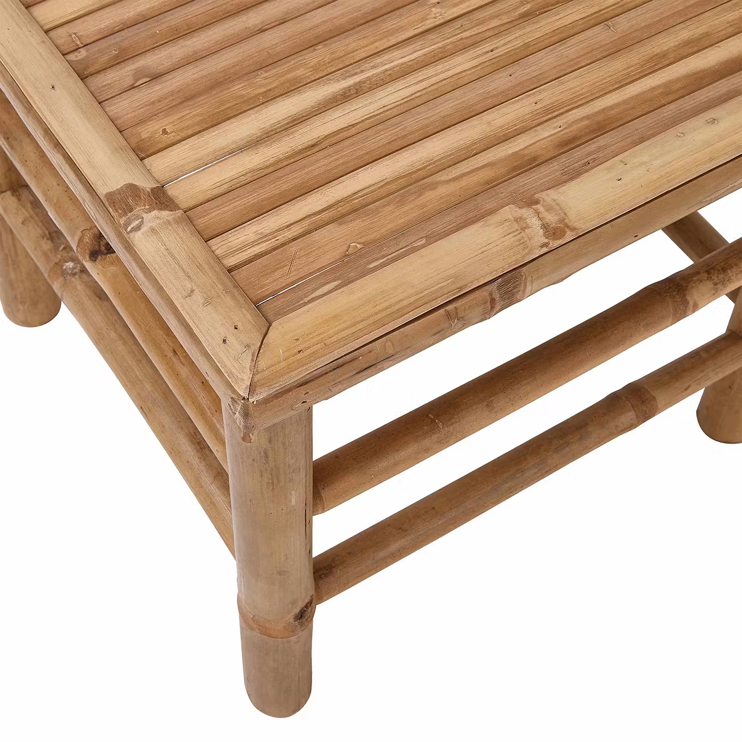 SAFARI Hocker - Bambus teilmassiv - Braun