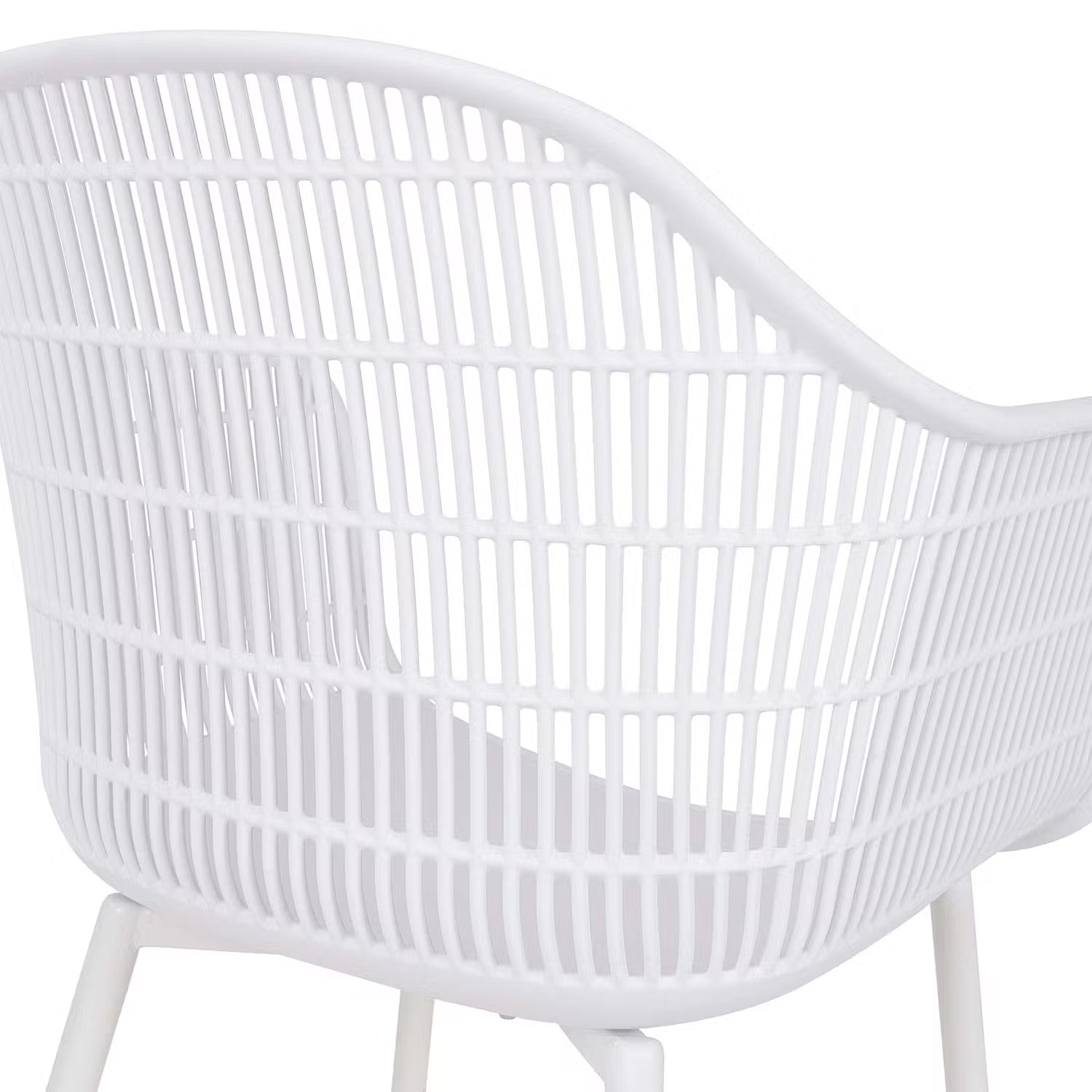SHELLY Gartenstuhl - Eisen / Propylen - Weiß