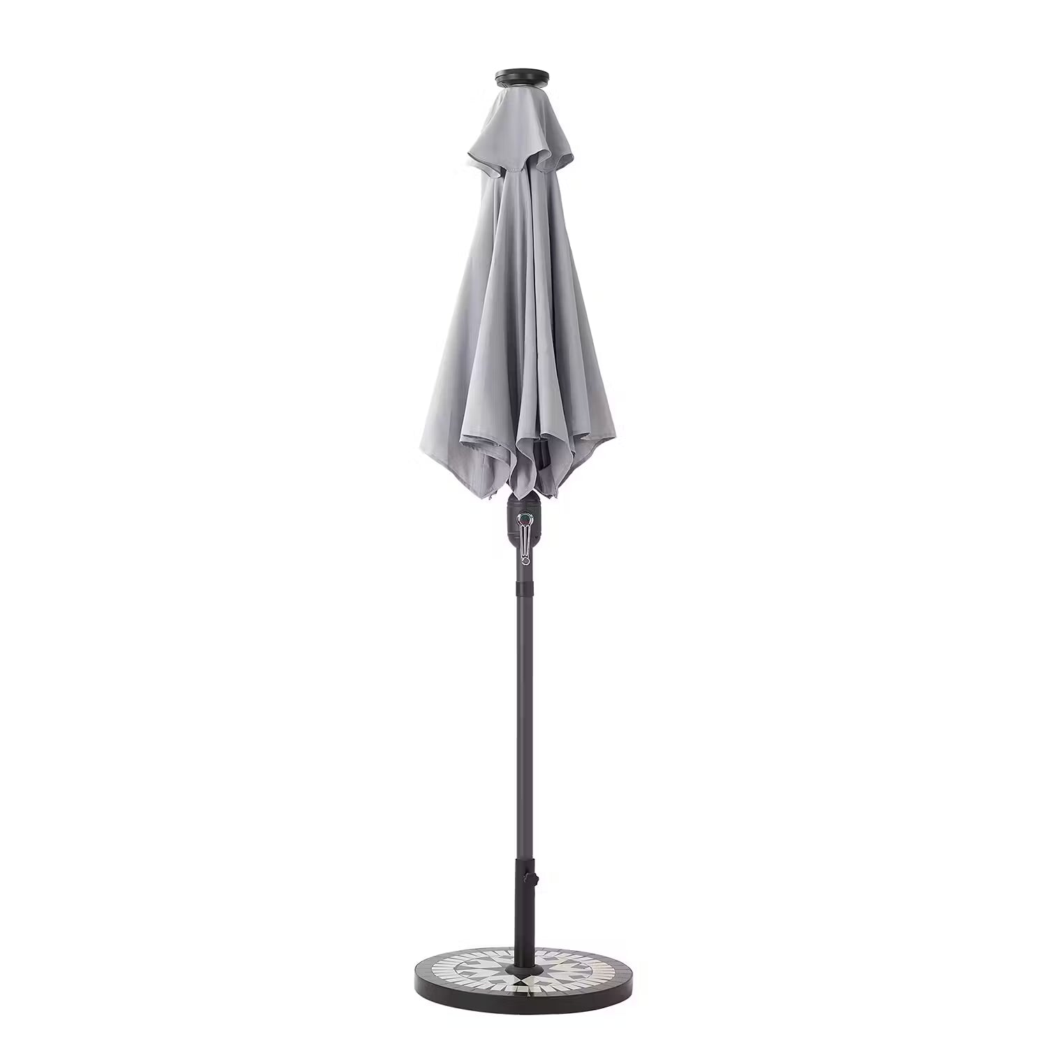SUN & STARS Sonnenschirm - Polyester / Aluminium - Grau