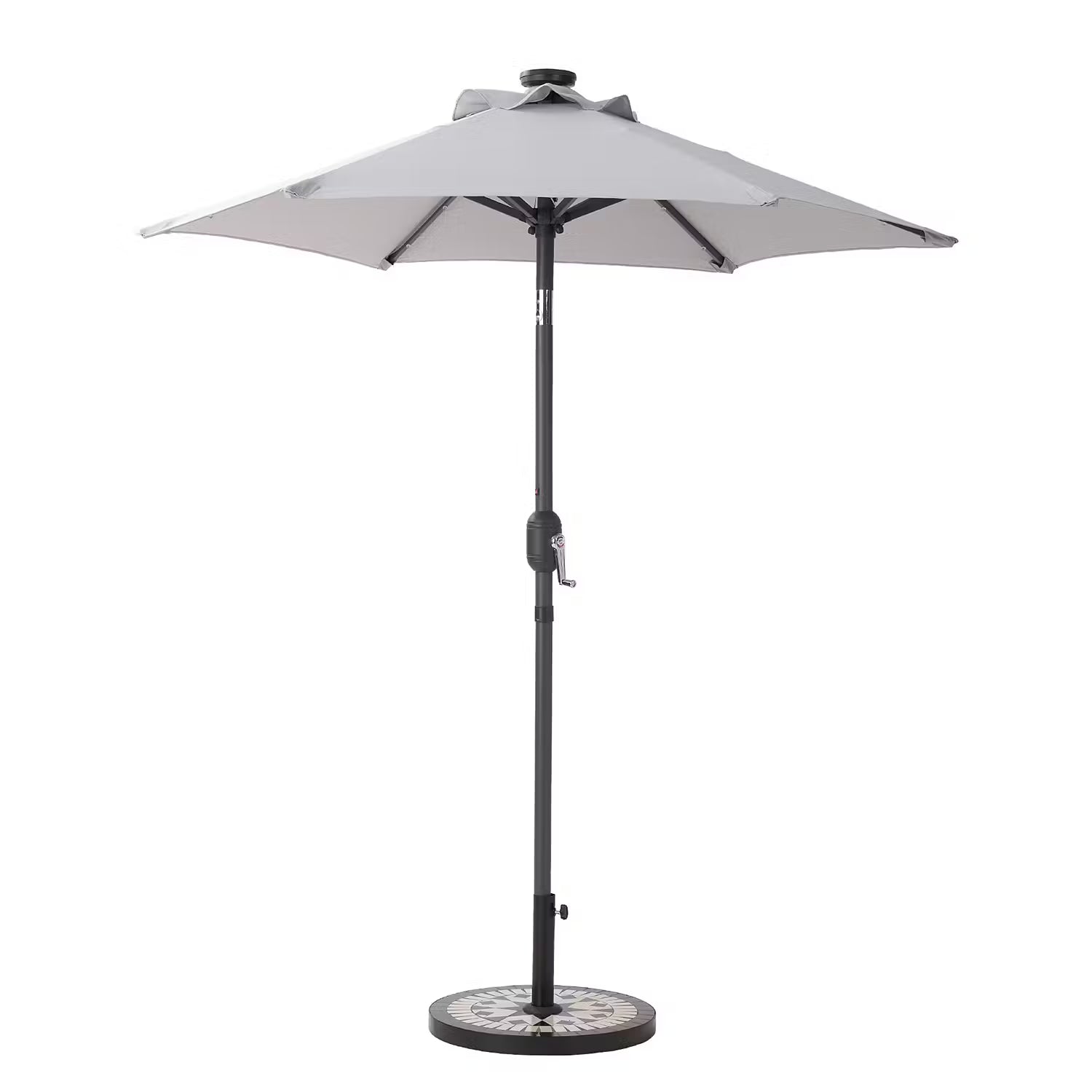 SUN & STARS Sonnenschirm - Polyester / Aluminium - Grau
