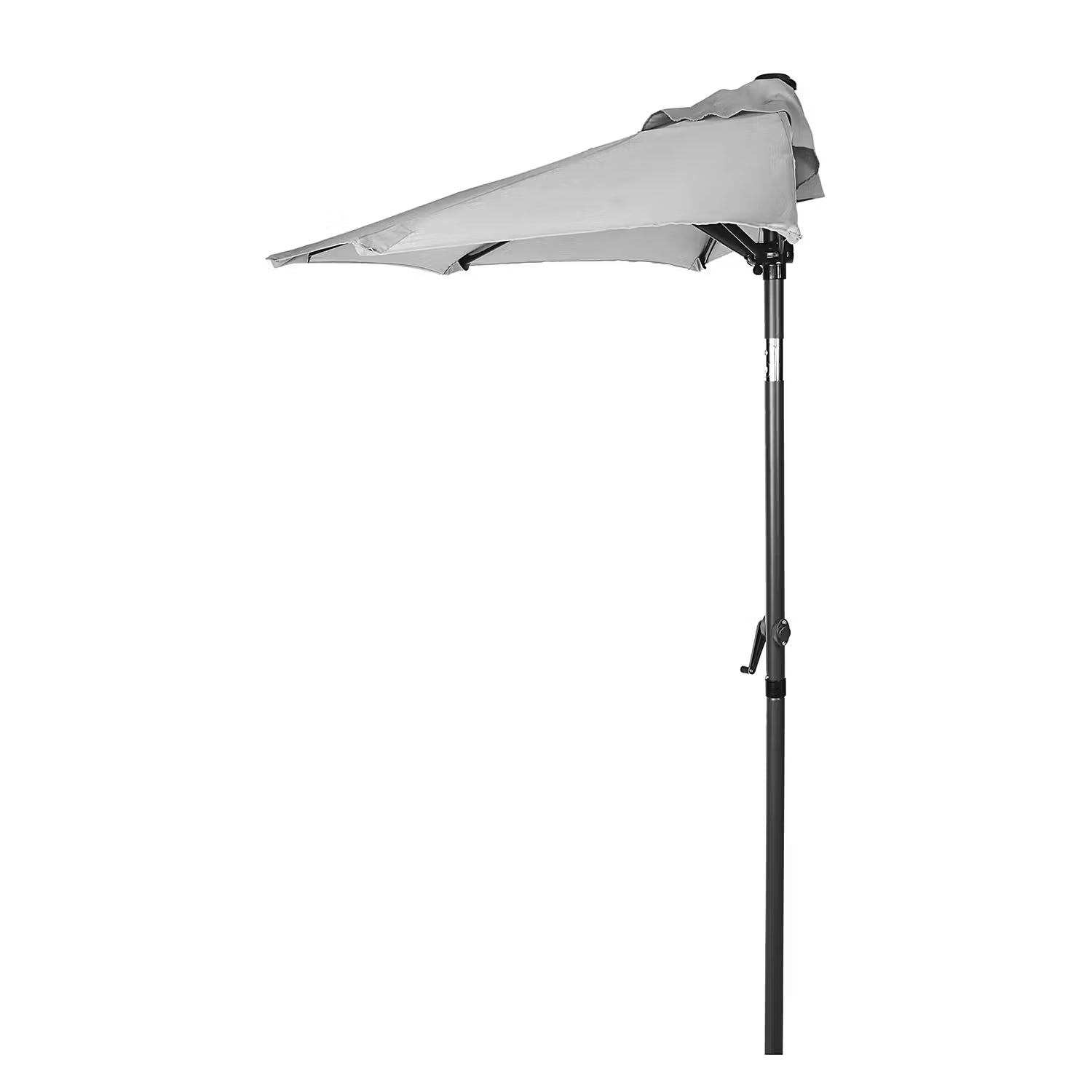 SIESTA Sonnenschirm halbrund - Aluminium / Polyester - Grau - Grau