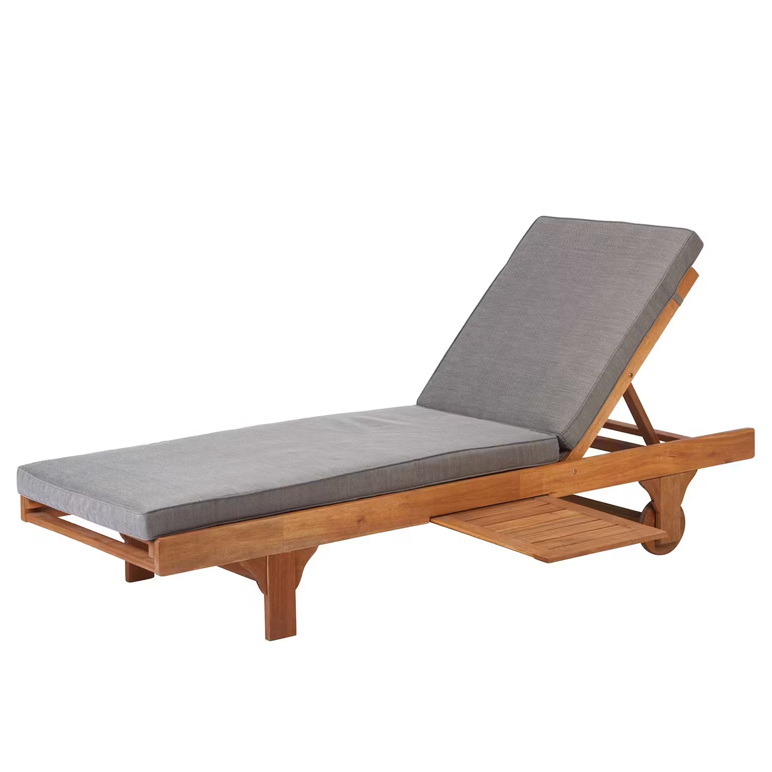 SOMERSET Gartenliege - Akazie massiv / Polyester - Braun