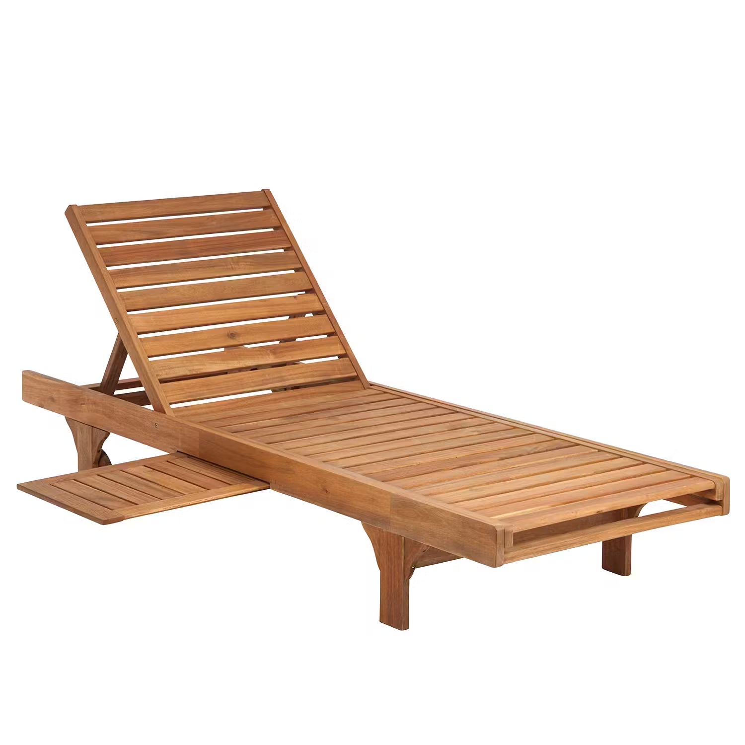 SOMERSET Gartenliege - Akazie massiv / Polyester - Braun