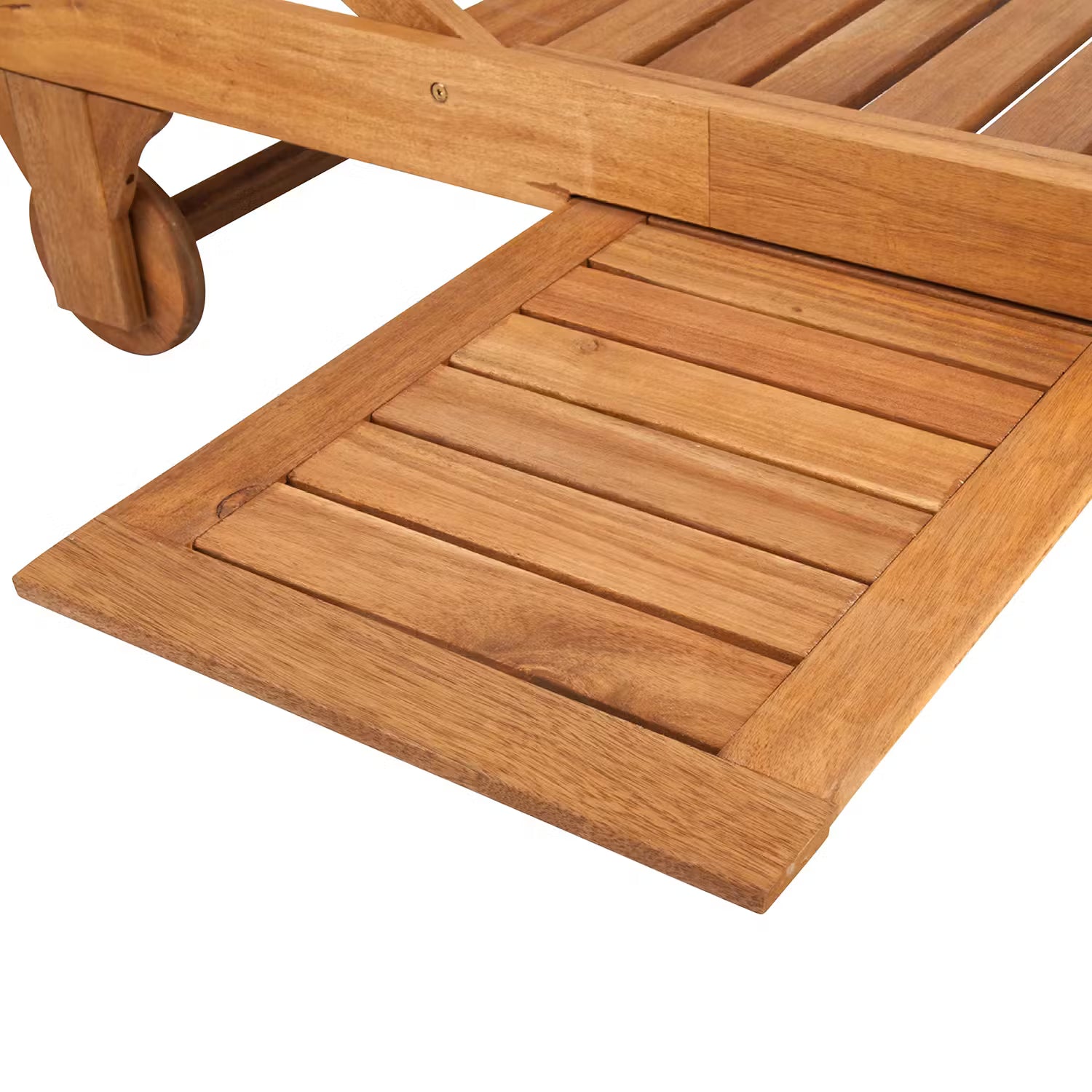 SOMERSET Gartenliege - Akazie massiv / Polyester - Braun