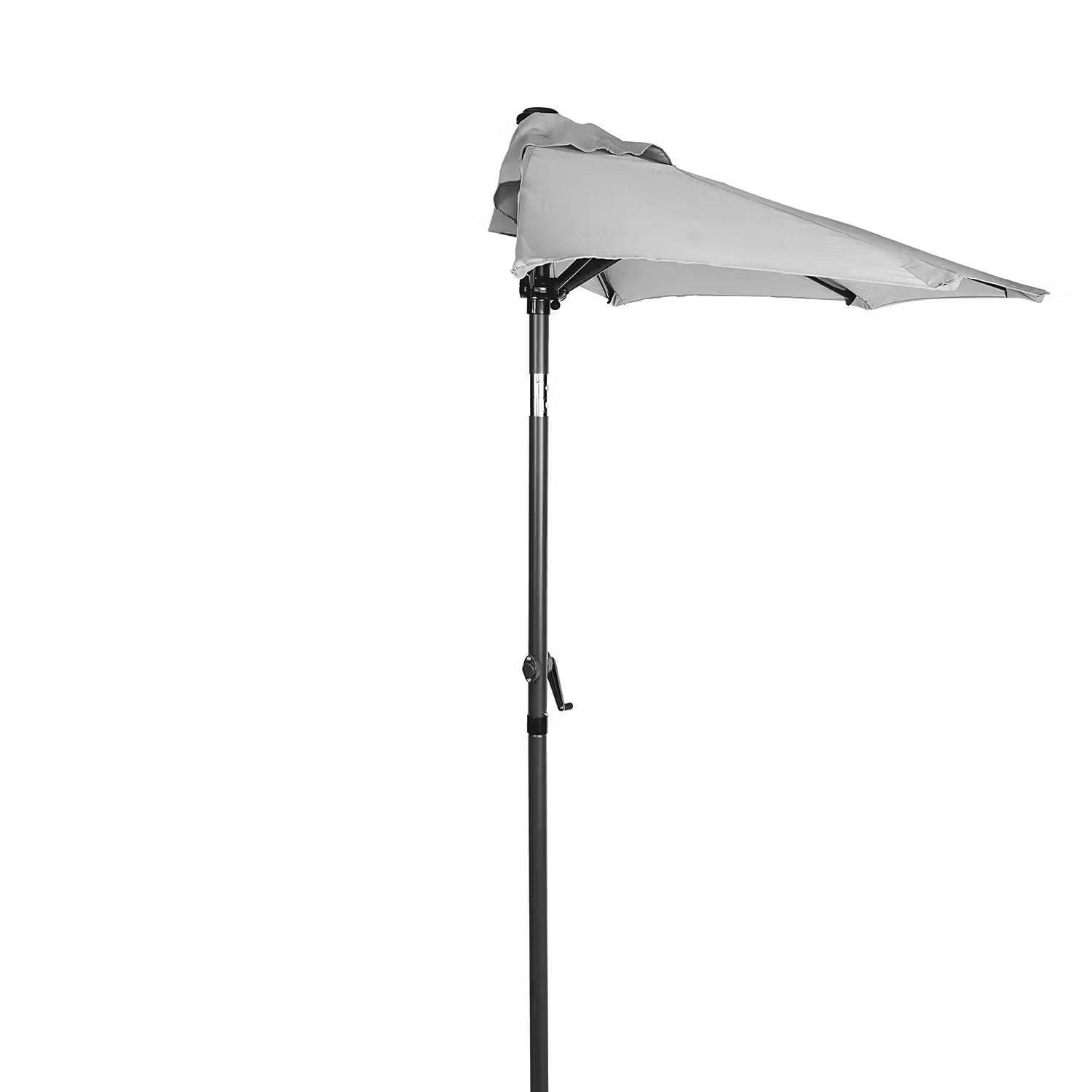 SIESTA Sonnenschirm halbrund - Aluminium / Polyester - Grau