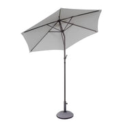SIESTA Sonnenschirm - Aluminium / Polyester - Grau