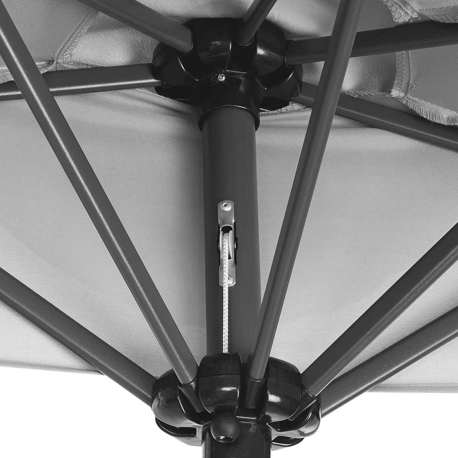 SIESTA Sonnenschirm - Aluminium / Polyester - Grau