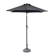SIESTA Sonnenschirm - Aluminium / Polyester - Grau