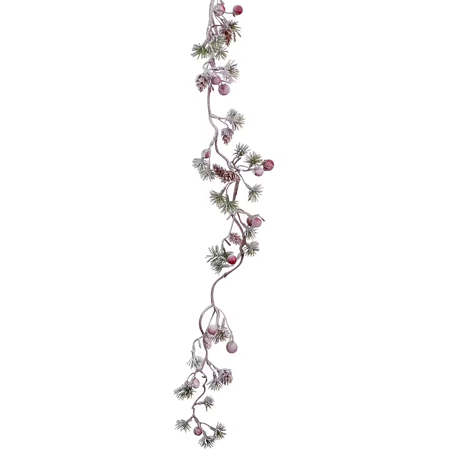 FLORISTA Beerengirlande - Eisen / Polyester PVC - Rosa